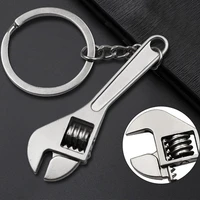 hot keychains mini wrench keychain portable car metal adjustable universal spanner for bicycle motorcycle key chain special gift