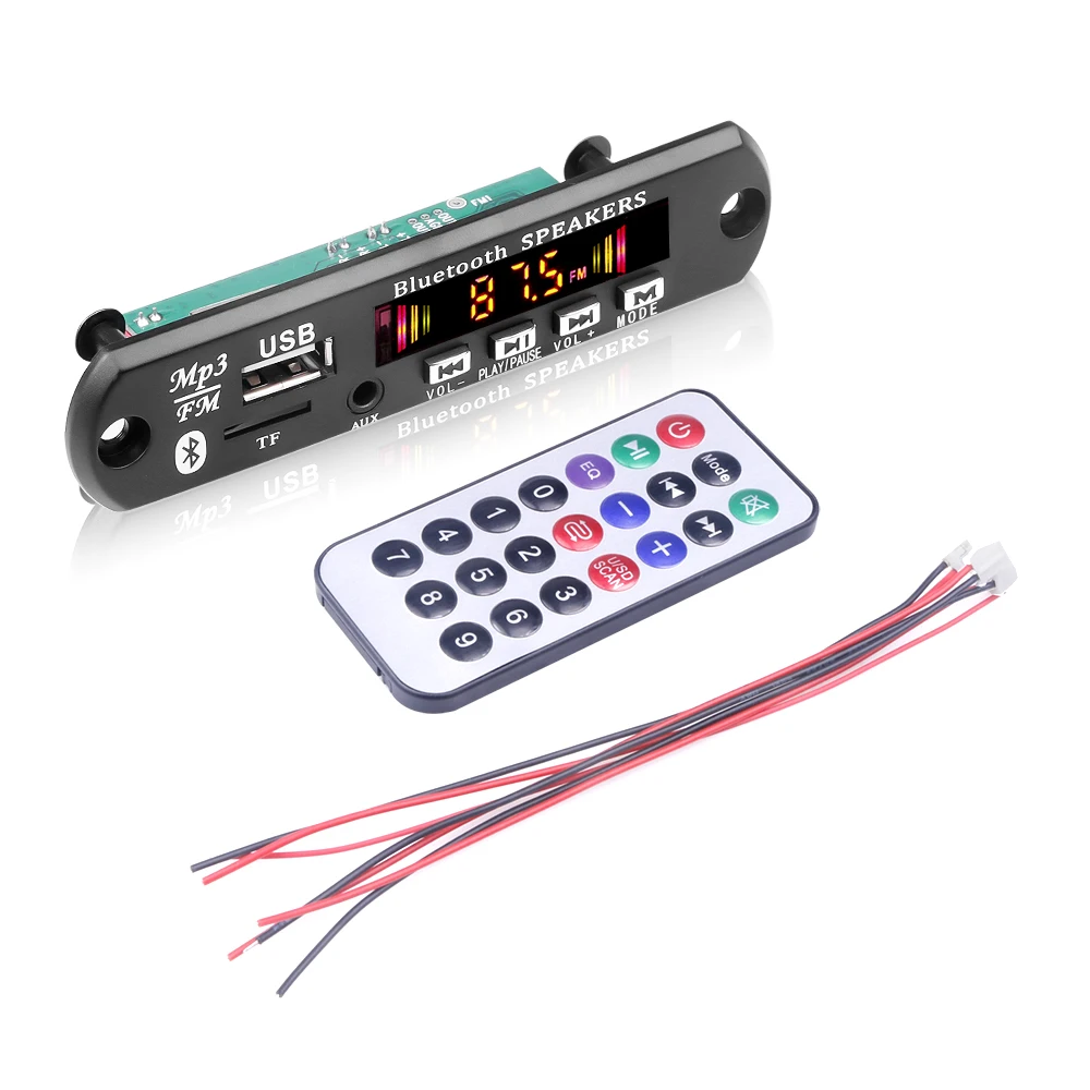 

DC 5 в 2*3 Вт MP3 декодер платы 6 Вт усилитель Bluetooth mp3-плеер FM AUX радио модуль USB Запись вызовов автомобильные аксессуары