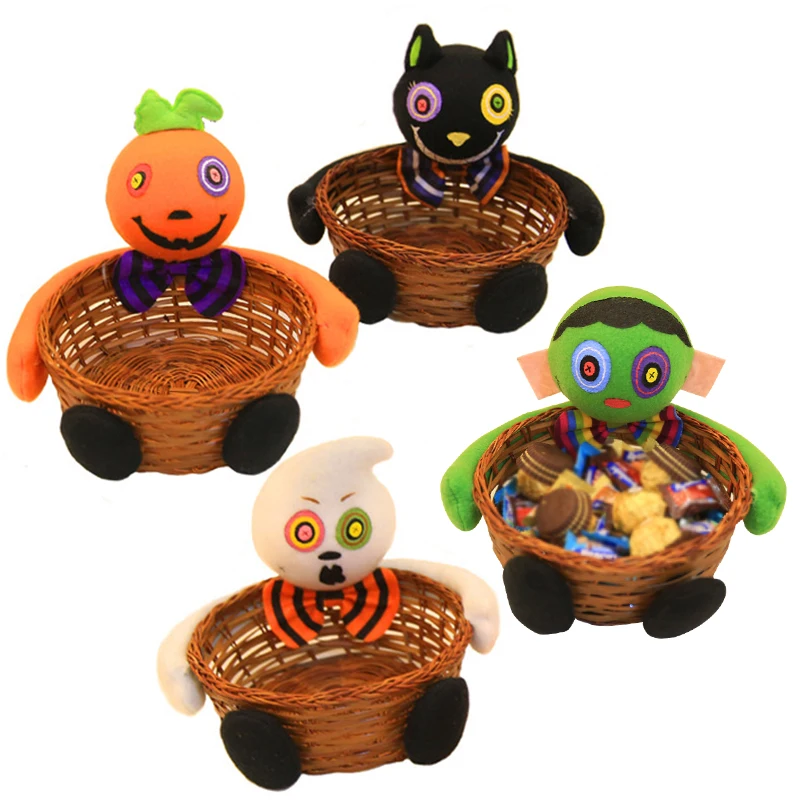 

1pc Halloween Decoration Supplies Props Children's Sweet Candy Box Basket Home Garden Festive Party Supplies