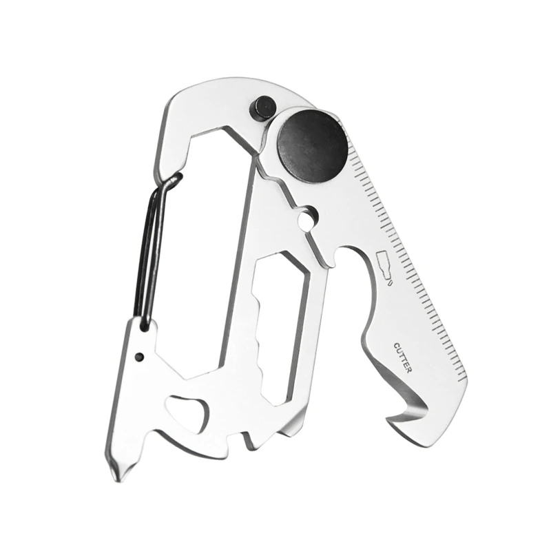 

Keychain Outdoor Tools Camping Hiking Stainless Steel Wrench Bottle Opener