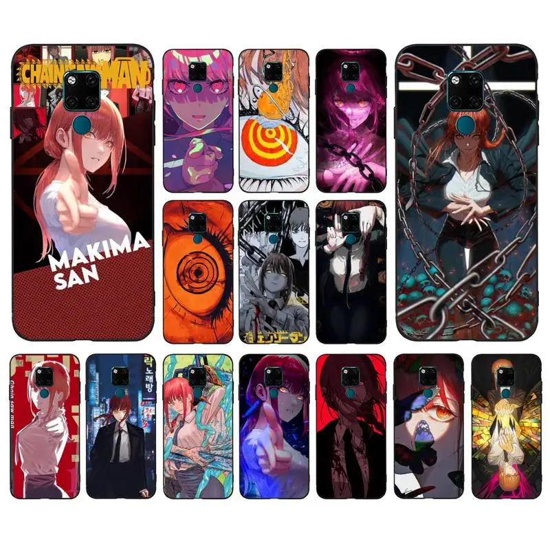 

Chainsaw Man Mkima Phone Case for Huawei Mate 20 10 9 40 30 lite pro X Nova 2 3i 7se