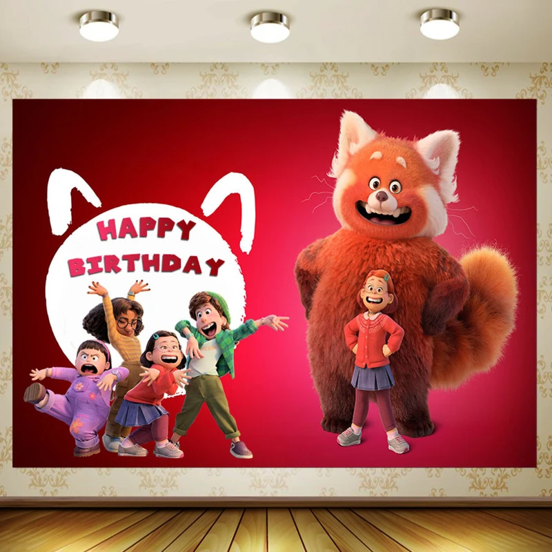 Виниловый фон для фотосъемки мальчиков и девочек с изображением Красной панды из