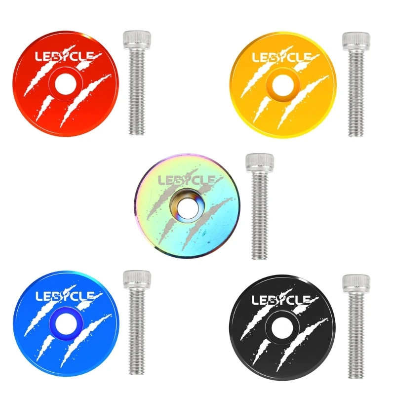 

Ultra-Light Bicycles Headset Top Cap with Screw Mountain Bike Stem Top Cap Cover Aluminum-Alloy Road Bikes Supplies