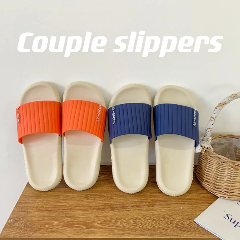 

New Men's Summer Slippers Anti-slip Thicken EVA Soft Slipper Fashion Outdoor Beach Flip Flops For Men Household Comfortable Shoe