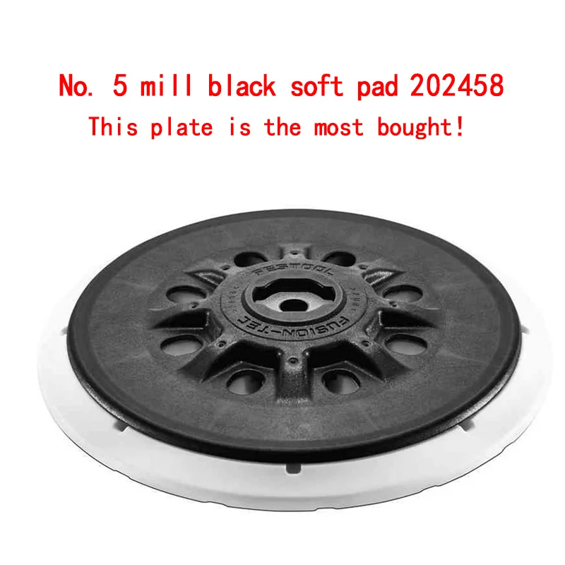 

Оригинальный мягкий/жесткий шлифовальный диск Festool 6 дюймов 150 мм, без пыли, шлифовальная накладка, подложка, липучка, шлифовальный станок для автомобиля, полировка, шлифовка