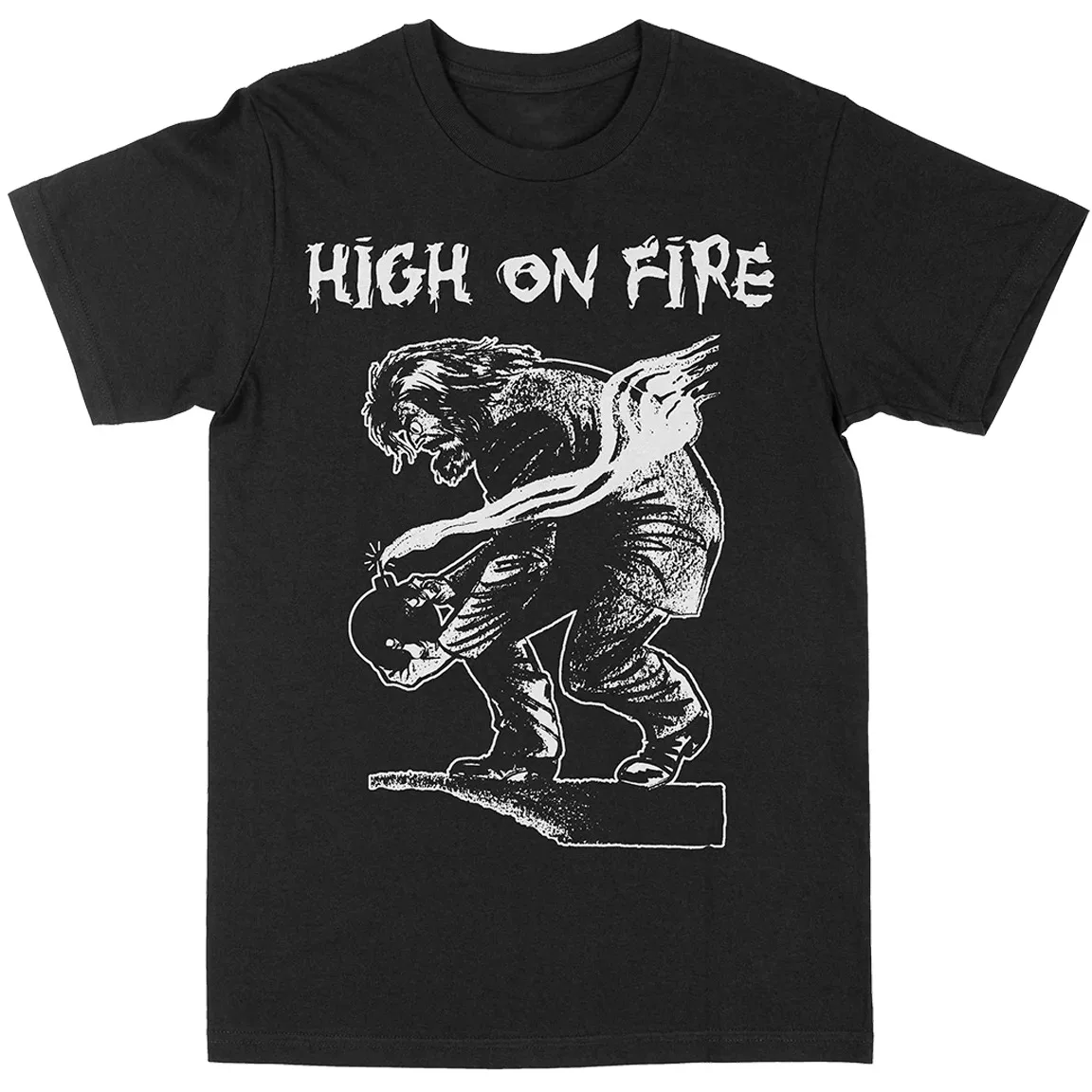 Высота огня цвет черный хлопок короткий рукав Мужские размеры от S до 5XL PM1528