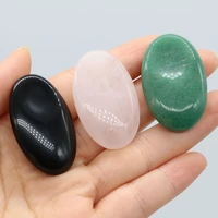 natural worry stone rose quartz thumb scraping crystal set face lifting beauty massage tool mineral specimen collection 1pc