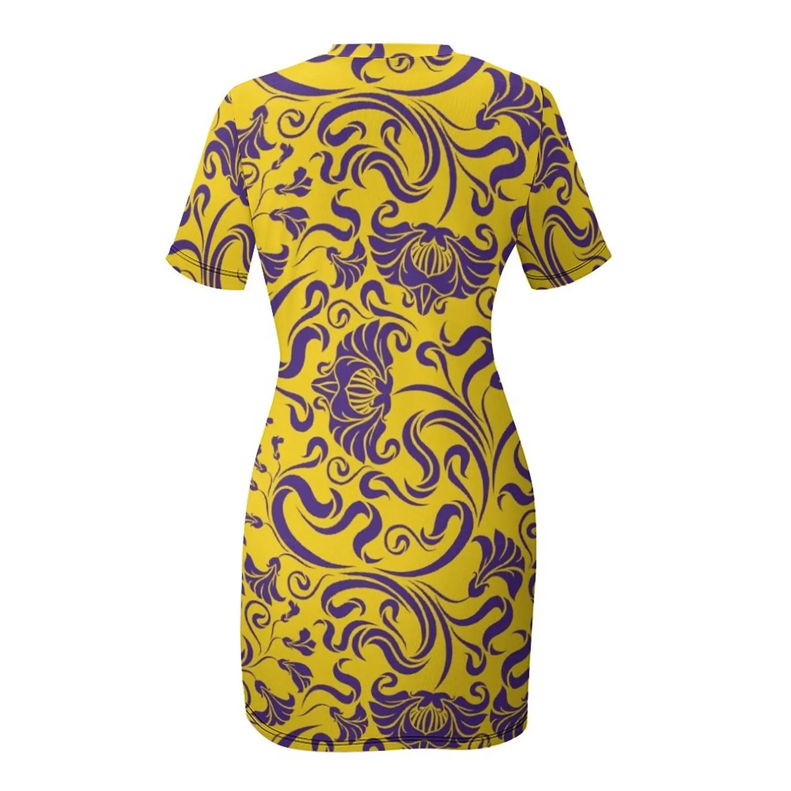 Greenville - платье с короткими рукавами и цветочным принтом свадебное для гостей лето