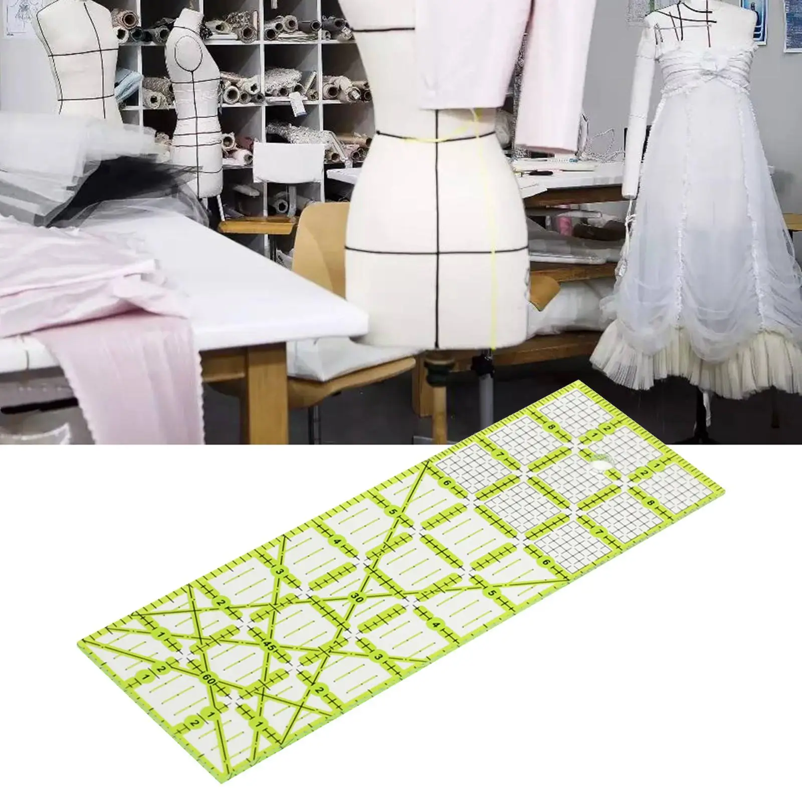 Акриловая линейка для квилтинга домашних швейных принадлежностей