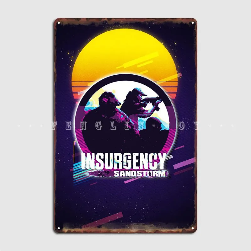 

Боевая песчаная шторма, металлический знак, Настенная картина, картина на заказ, клубный жестяной знак, постер