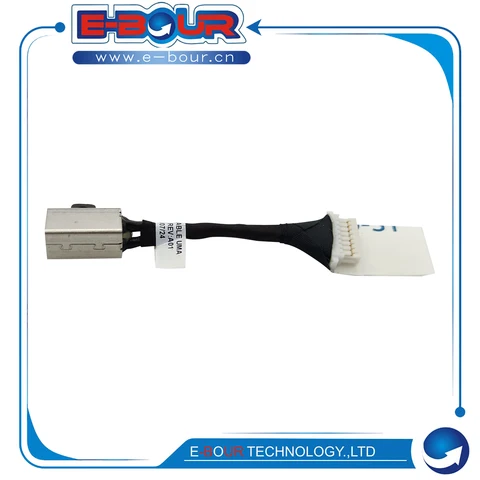 10 шт. разъем постоянного тока для ноутбука Latitude 3410 3510 P129G 07DM5H, разъем питания постоянного тока, порт зарядки, разъем адаптера постоянного тока с кабелем, новый