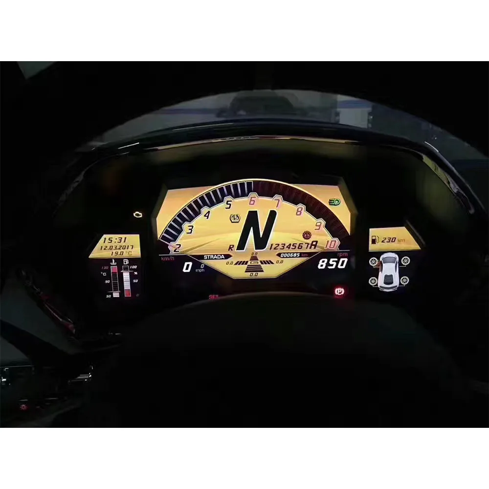 Для Lamborghini Aventador LP700 Android автомобильный цифровой кластер ЖК-дисплей приборной
