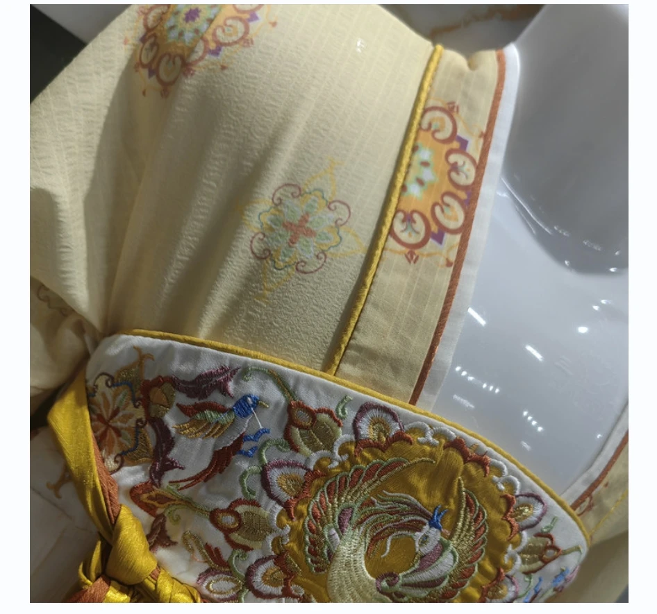 Jinwu демисезонное детское платье ханьфу в китайском стиле с длинным рукавом