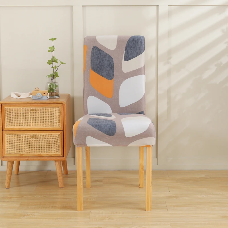 

Elastic Chair Cover 2/4/6 PCS Dining Room Office Banquet Chair Protective Elastic Material Armchair Cover