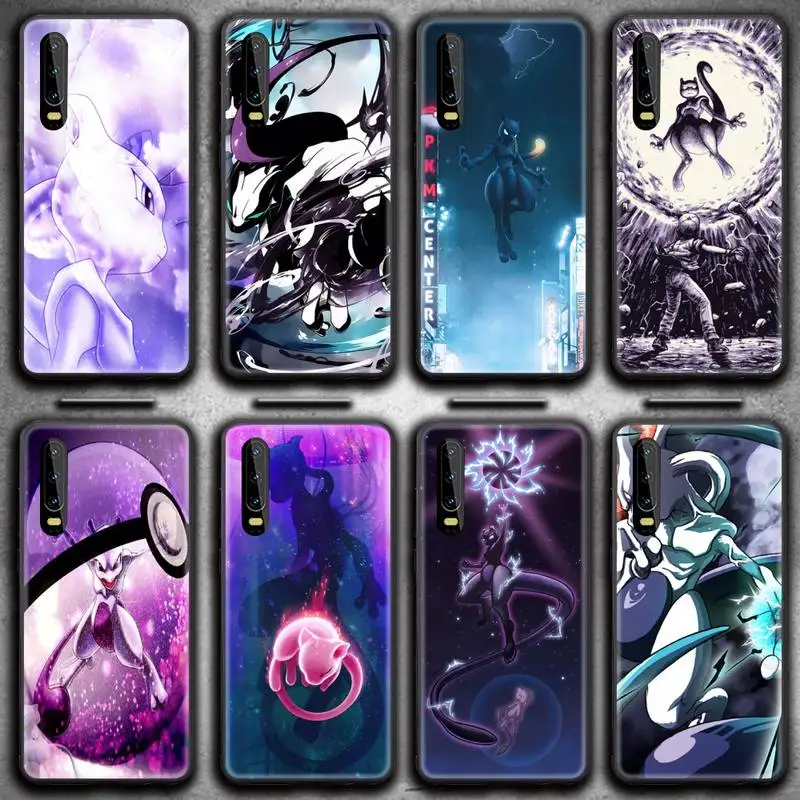 

Pokemon Mewtwo Phone Case for Huawei P20 P30 P40 lite E Pro Mate 40 30 20 Pro P Smart 2020