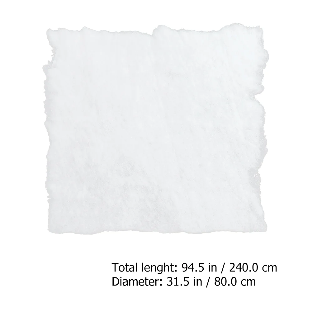 

Christmas Snow Cotton Decor Blanket Holiday False Carpet Fluffy Xmas Scene Artificial