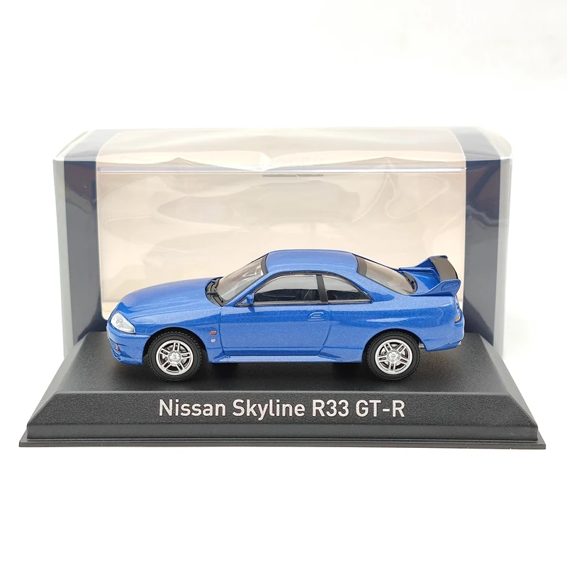 

Norev 1:43 For N~~san SKYLINE R33 GT-R 1995 blue Metallic Diecast Models Car Limited