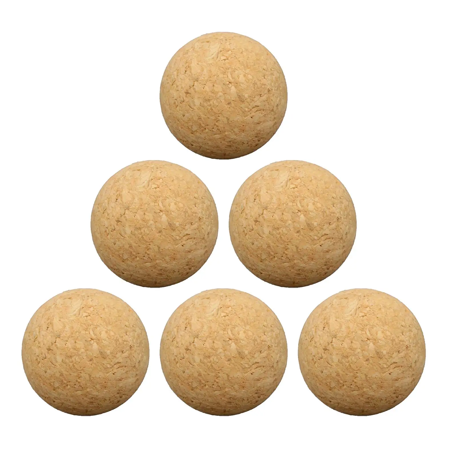 

6 Pieces Table Football Cork Table Soccer 36mm Wood Foosball Game Football Machine Replacement Accessories