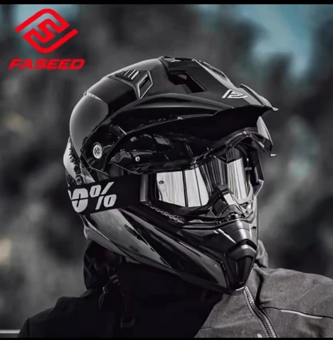 FASEED мотоциклетный шлем на все лицо, Сертификация ECE, Casco, мотоциклетные шлемы, гоночные внедорожники, Италия, бренд Casco moto для ралли