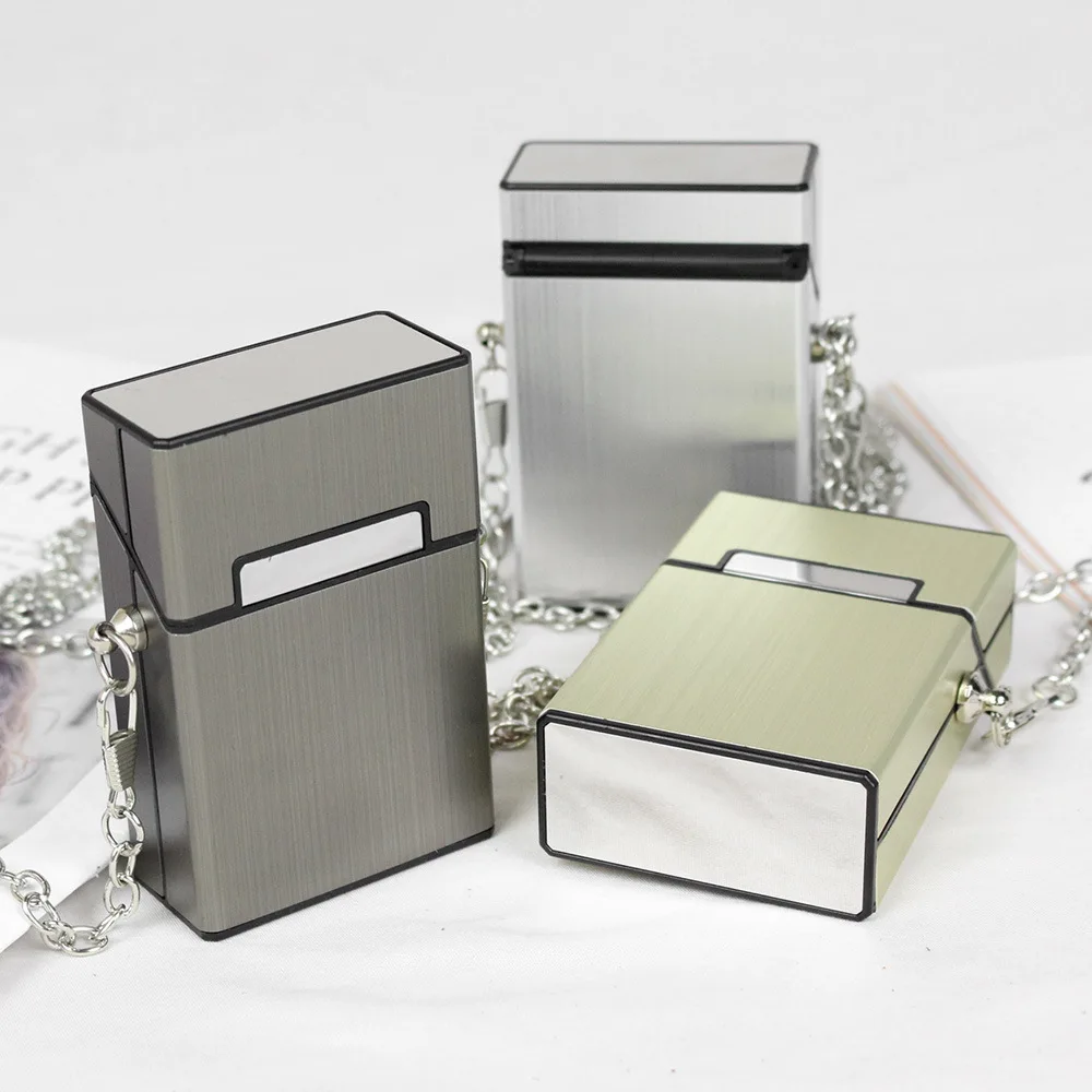 

Metallic Cigarette Case Women Crossbody Bag Mini Square Shoulder Bag Coins Lipstick Bags for Women Luxury Chains Handbags Purses