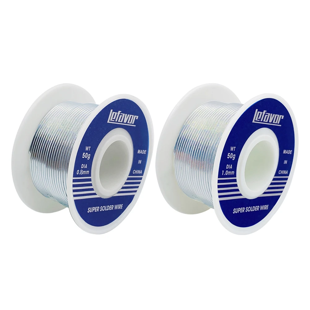 

0.8/1.0mm Solder Wire Rosin Core Tin Solder Wire Soldering Welding Flux Welding line 2.0% Iron Wire Reel 20g/30g/50g/100g