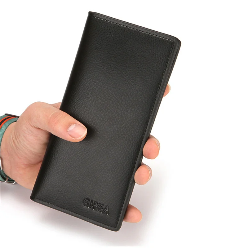 

2022 Men PU Leather Business Long Card Holder Multi-card Slot Credit ID Cards Wallet