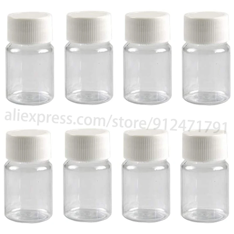 6 шт. прозрачные пластиковые флаконы для хранения 15 мл | Красота и здоровье