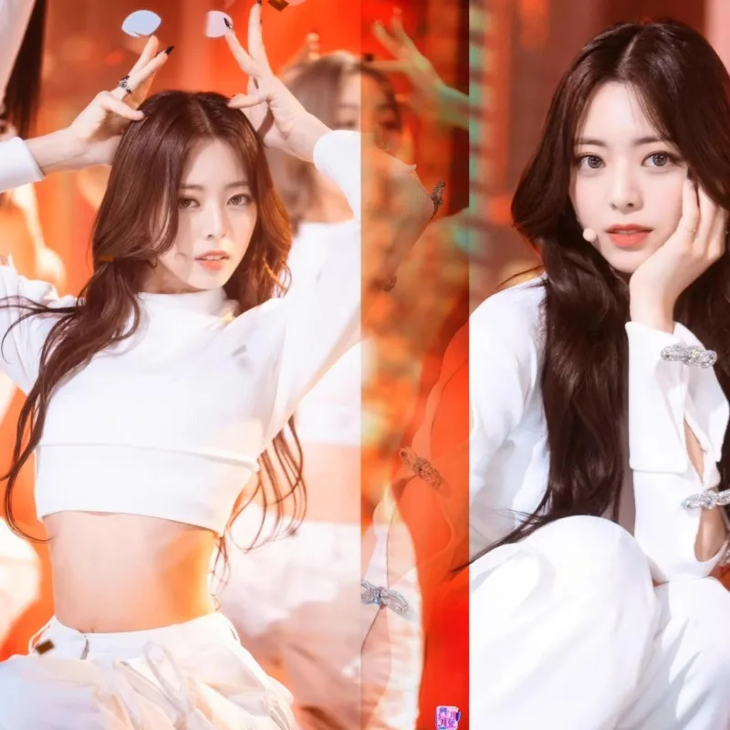 Корейская группа девушек хип-хоп белые брюки Kpop сценические наряды Idol джаз