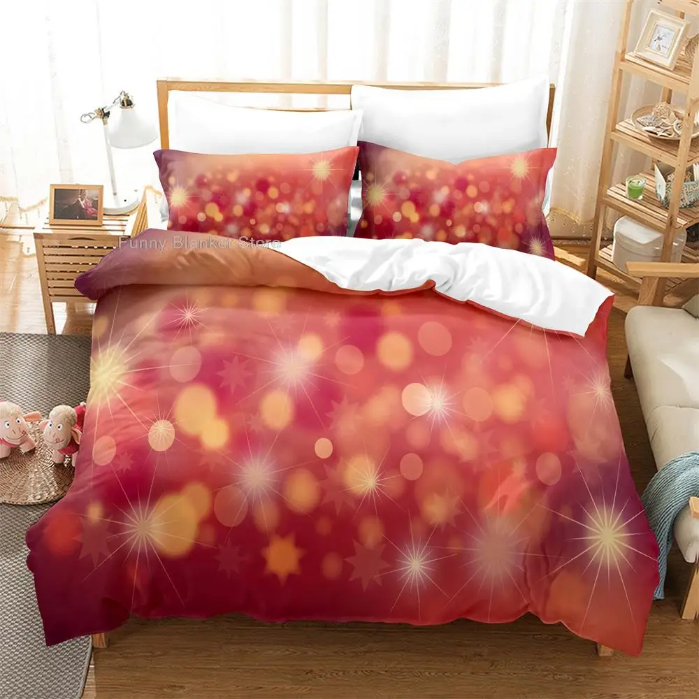 

3PCS Red Dream Kit Bedding Sets Home Bedclothes Super King Cover Pillowcase Comforter Textiles Bedding Set