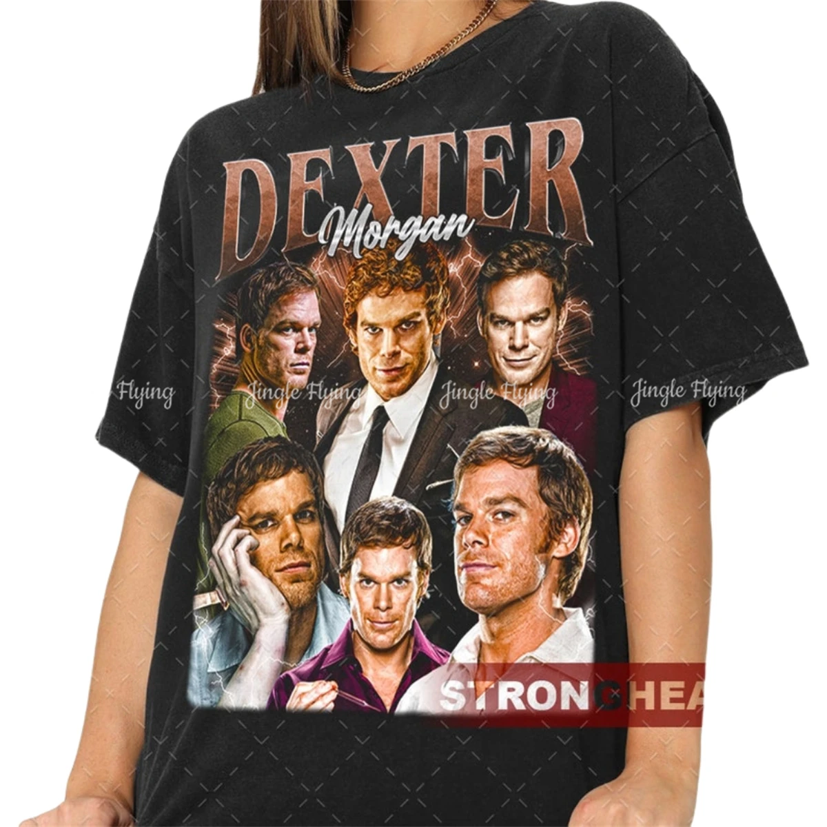 Винтажная футболка Dexter Morgan подарок из сериала для женщин и мужчин с рисунком