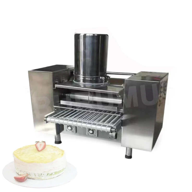 

2800W Automatic Melaleuca Cake Crust Machine Commercial Dumpling Crust Spring Cake Machine Roasted Duck Cake Pancake Machine