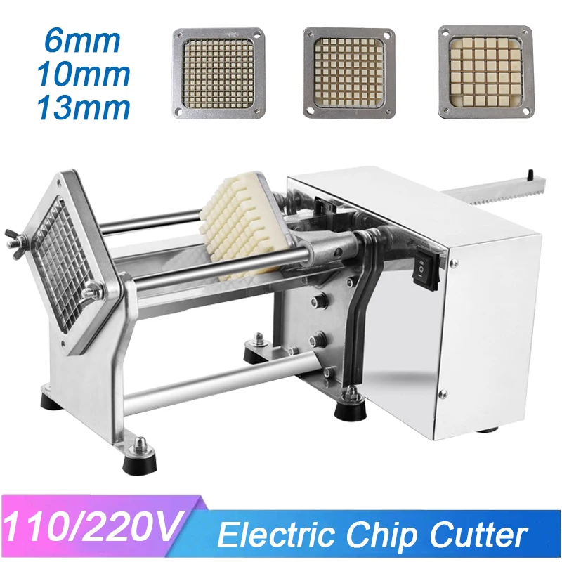 

SS Professional Household Vegetable Radish Cucumber Cutting Dicing Machine Potato Fries Chip Cutter Slicer for Fast Food Chain
