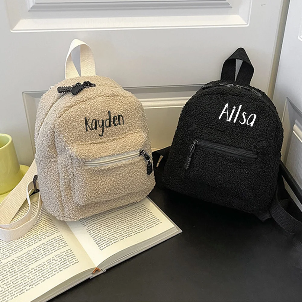 

Custom Name Mini Travel Backpack Personalised Women Small School Shoulder Bags Girl's Simple Backpack with Embroidered Name