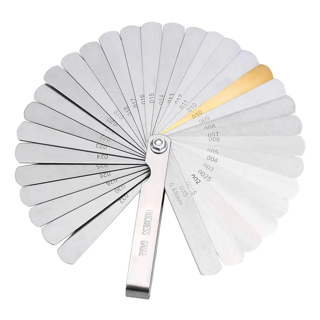 

32 Feeler Gauge Metric & SAE Dual Reading Thickness Measure