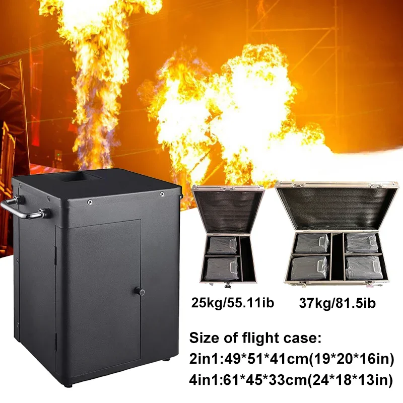 100 Вт DMX квадратный реальный огонь машина проектор диско DJ Пламя сцены