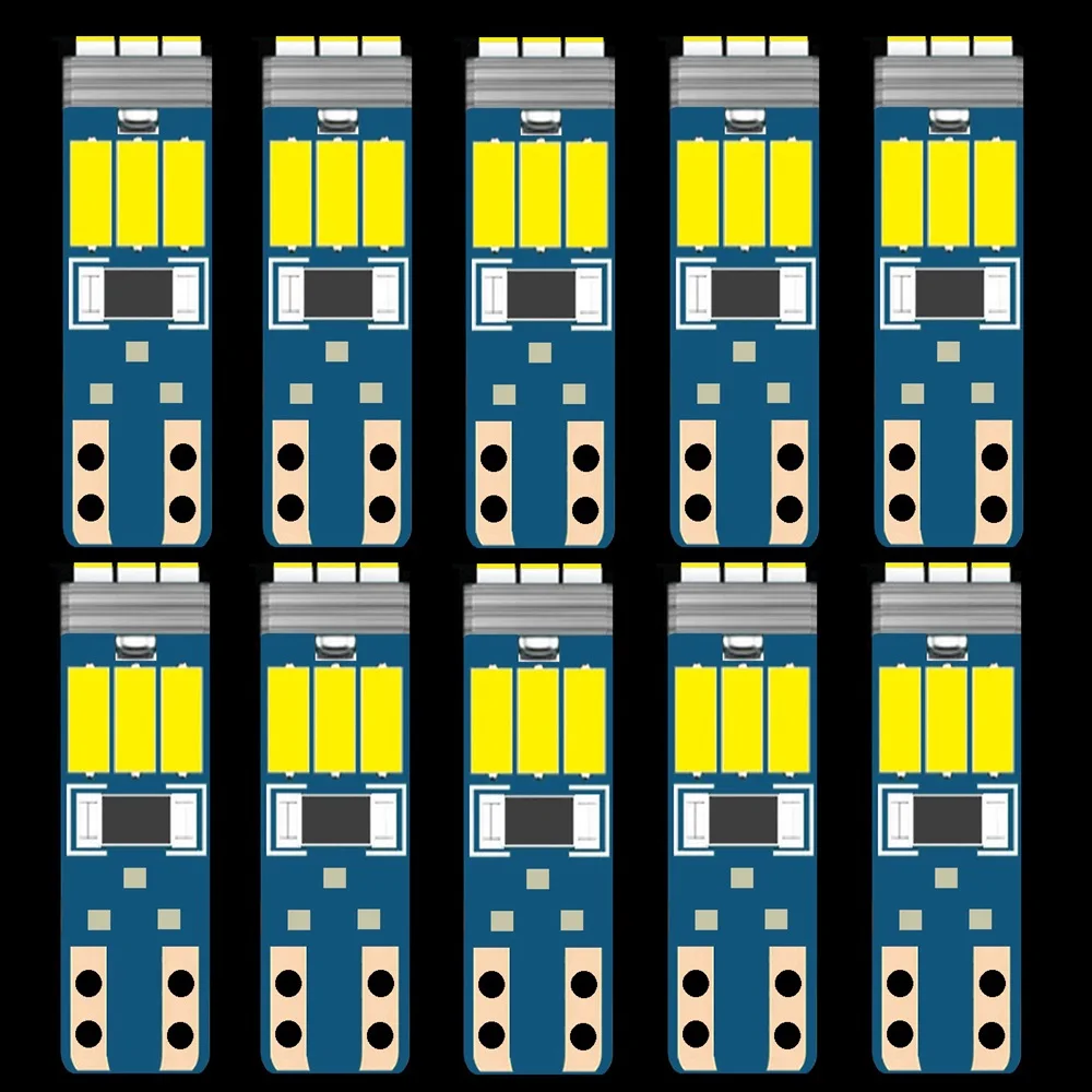 

10 шт., новые суперъяркие светодиодные лампы T5 W3W W1.2W 73 74