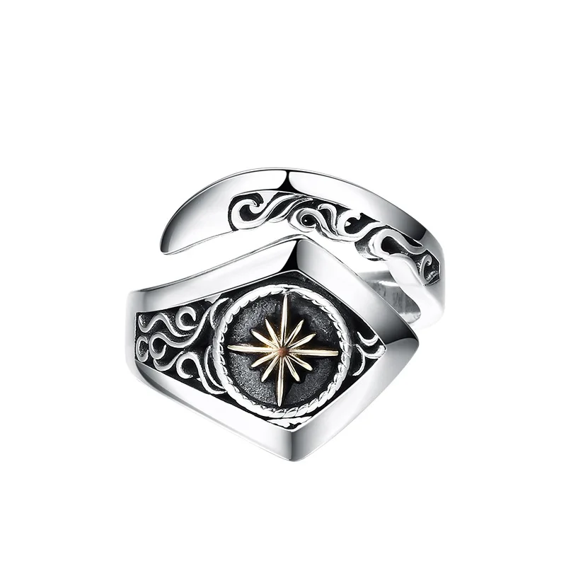 

Goth Hip Hop For Men Gladiator Punk Style Egyptian Pharaoh Male Ring Classic Retro Jewelry Party Accessories