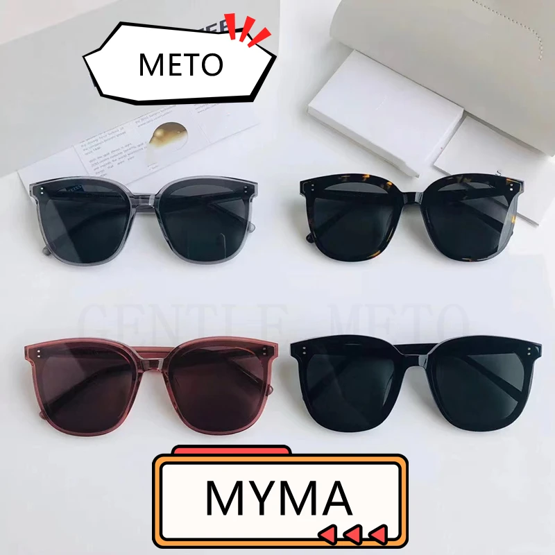 

2022 Fashion GENTLE MyMa MONST METO Sunglasses Round For Women Men Korea Vintage Luxury Brand Designer Trending Acetate UV400 GM