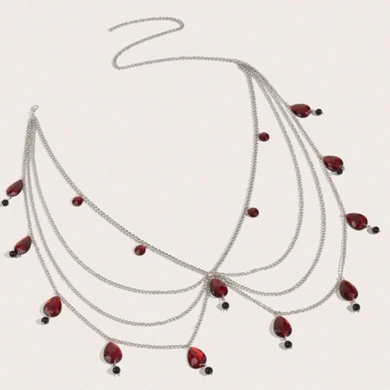 Джинсовый пояс в уличном стиле крутая женская эстетичная поясная цепочка