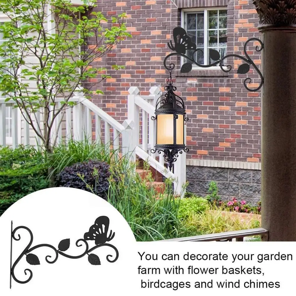 

Wall Mounted Flowerpot Hanger Practical Iron Basket Stand Decor Hook Plant Rack Home Dropshipping Pot Flower Metal Hanging V2x8