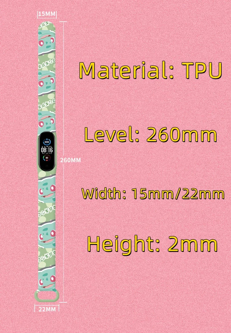 Детские водонепроницаемые часы с сенсорным экраном изображением покемона огня