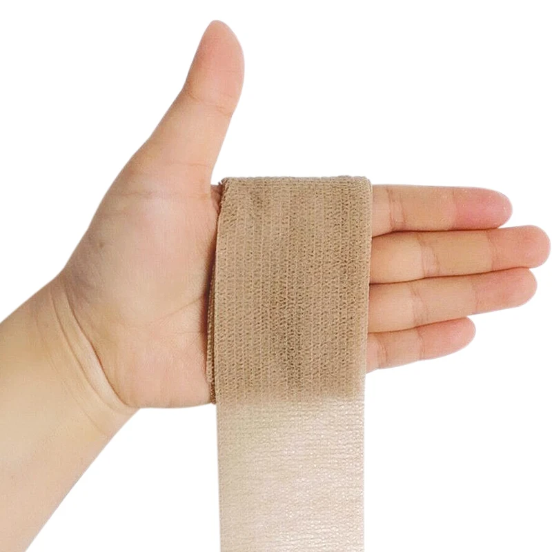 

10pcs 7.5cm*4.5m Waterproof Gauze Medical Bandage Self-adhesive Breathable Elastic Bandages for Sports Fixing Finger Wrist