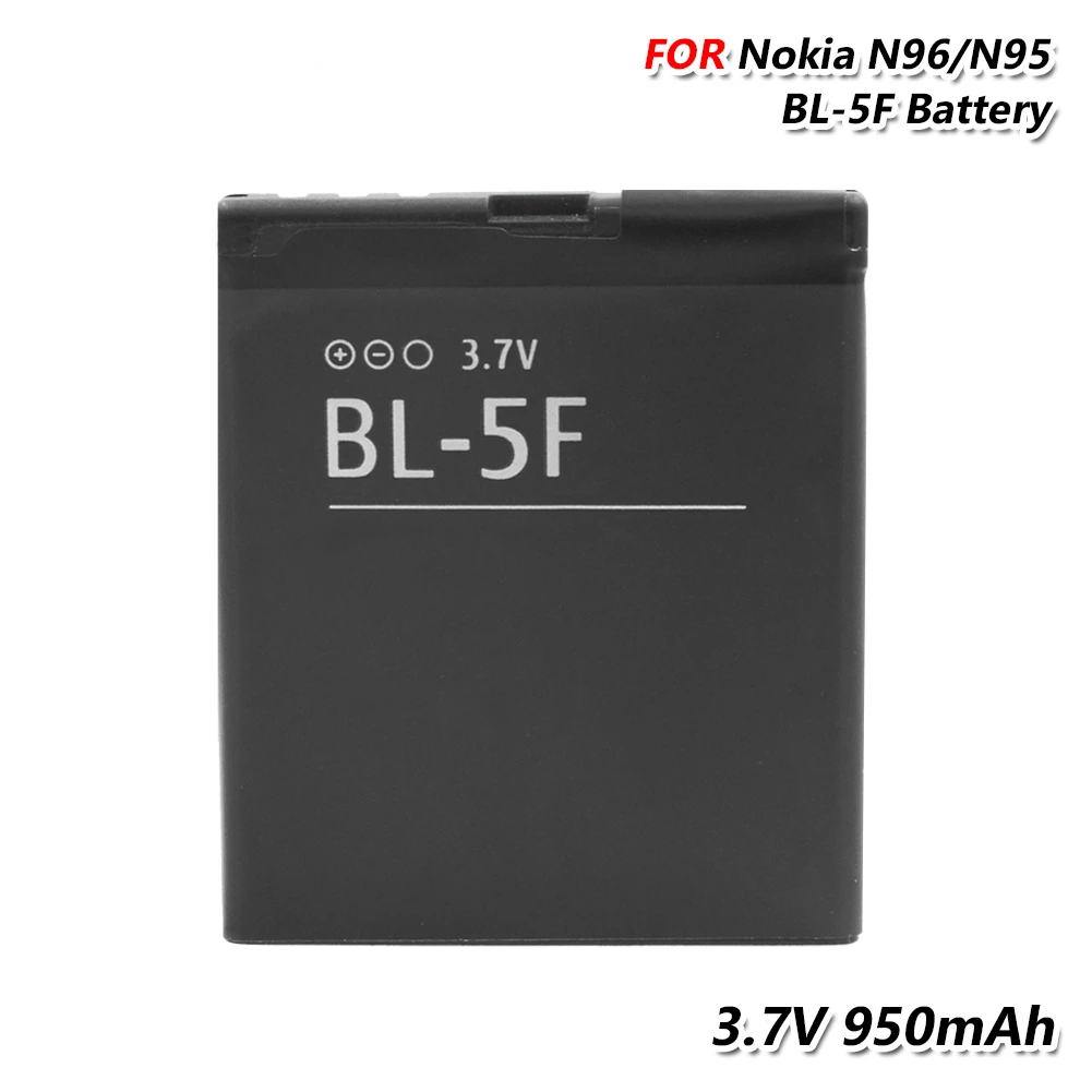 

New 3.7V 950mAh Rechargeable Phone Battery BL 5F BL-5F BL5F For Nokia E65 N93I N72 N93 N95 N98 N99 6290 6210 X5 6710N