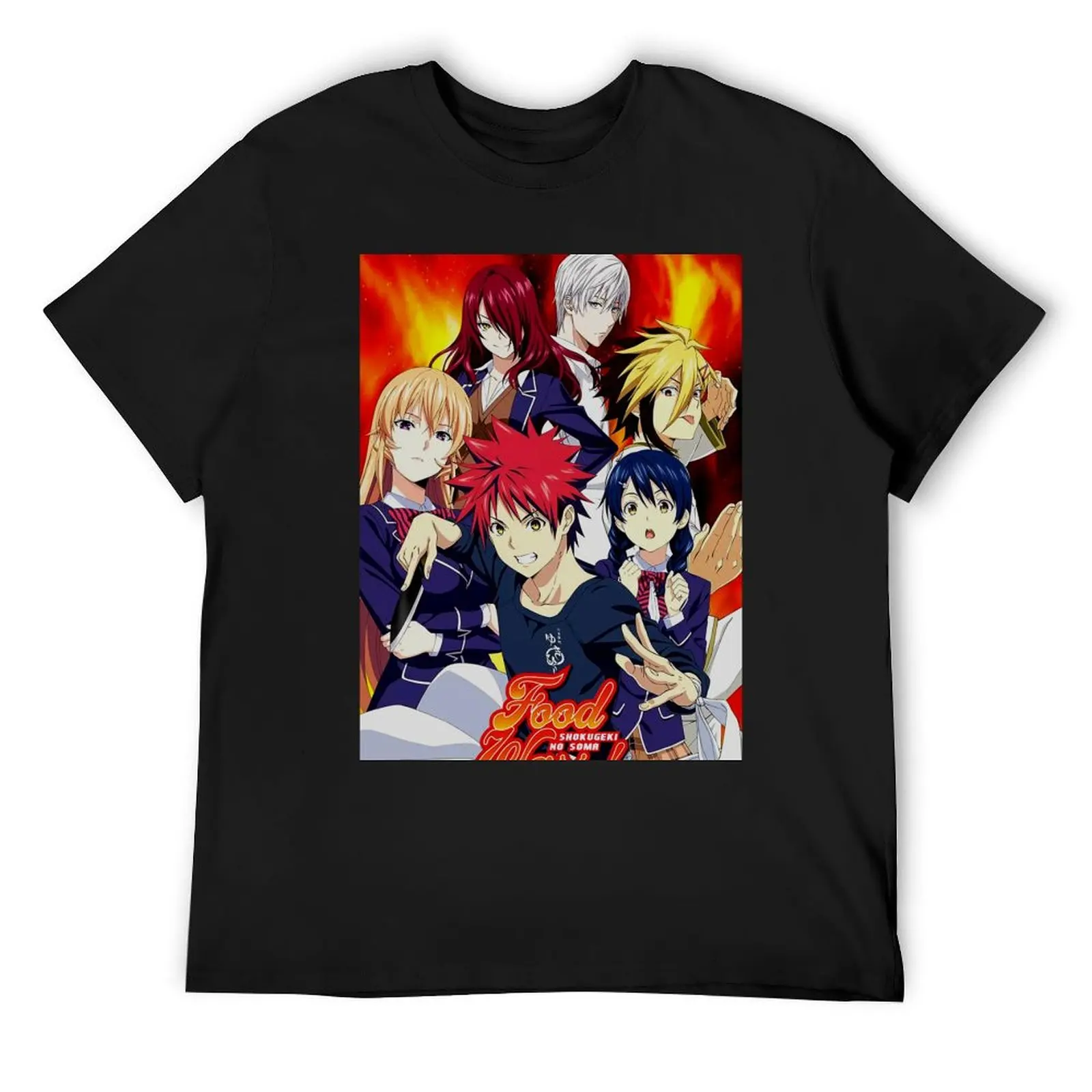 Футболка Shokugeki No Soma летняя одежда аниме вещи большие размеры футболка на заказ
