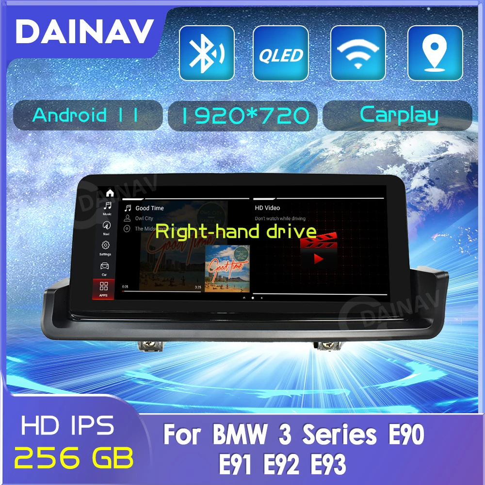 

Автомобильный стереоплеер на Android 11,0 для BMW 3 серии E90 E91 E92 E93 2005-2012 RHD, правая рука, GPS-навигация, мультимедийный автомобиль