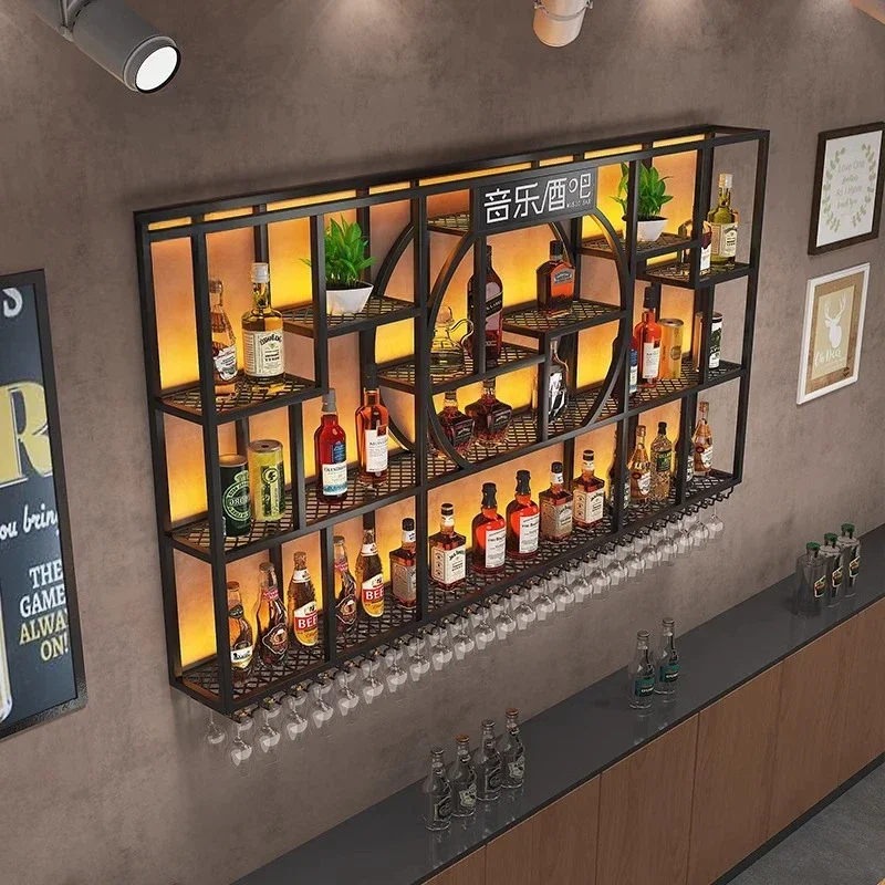 Аксессуары для бара домашние бары плавающая полка современная настенная стойка