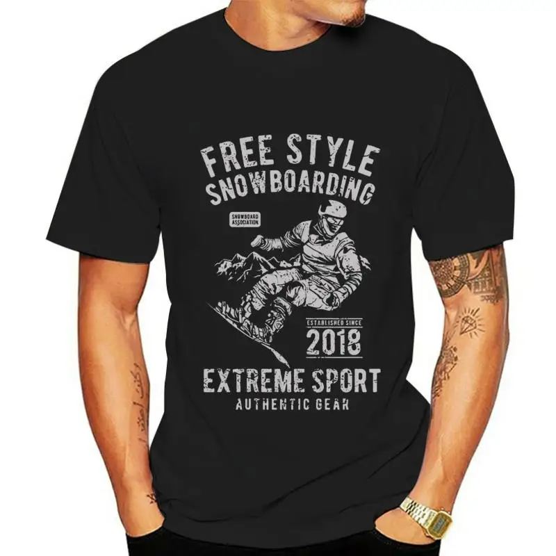 Мужская футболка для сноуборда экстремального спорта лыж ботинки подарок зимняя
