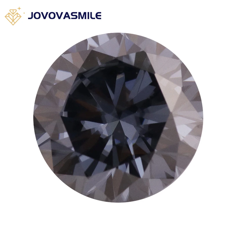 

JOVOVASMILE Grey 5ct GRA Certificated Moissanite 1.5ct 2ct 1.2ct D Color VVS1 Round Cut Lab Created Diamond