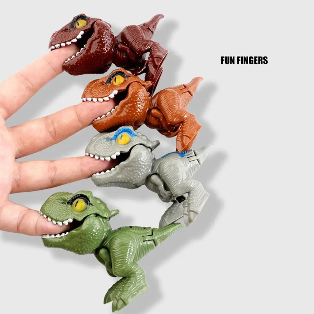

Finger Dinosaur Toys Tricky Interactive Biting Hand Toys For Children Simulation Dinosaur Model Decoration Creative Gifts Fidget