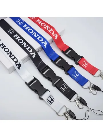 Брелок с логотипом автомобиля, нейлоновые шейные ремни, ремешок для ключей для Honda Accord CRV Civic City CR-Z Vision LEGEND Crosstour Insight Elysion
